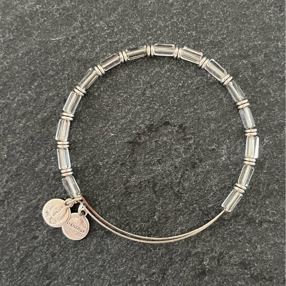 Alex & Ani Clear Crystal Bead Expandable Bracelet
